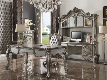 Versailles Antique Platinum Computer Desk & Hutch Fashion