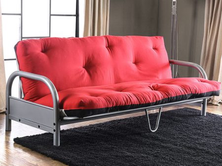 Aksel Black Red Futon Mattress, Black & Red Online Sale