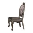 Versailles Silver PU & Antique Platinum Side Chair Hot on Sale