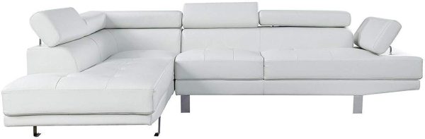 Acme Furniture Connor Sectional Sofa Set in Cream 52645 Hot on Sale