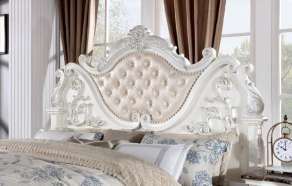 ESPARANZA Queen Bed, Pearl White Supply