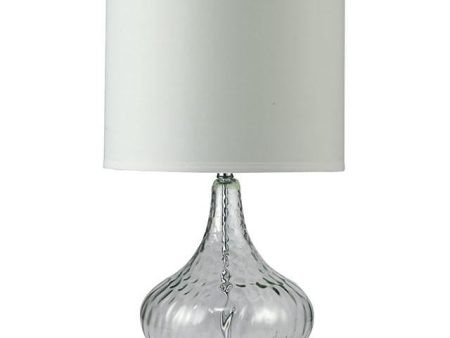 Donna Clear 15 H Glass Clear Table Lamp For Cheap