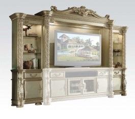 Acme Vendome Entertainment Center in Gold Patina 91310 Online Sale