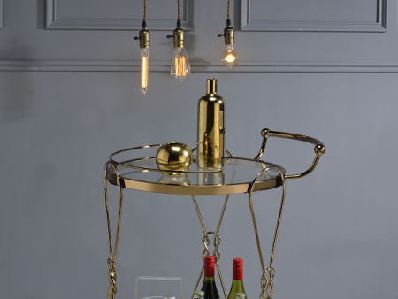 Zekera Champagne Serving Cart Online