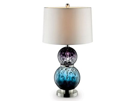 Camila Purple Blue 27.5 H Glass Table Lamp Online