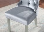 ADALIA Wingback Chair (2 CTN), Silver Dark Gray For Sale