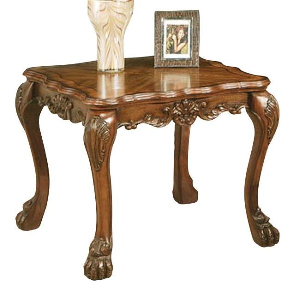 Acme Dresden Traditional End Table in Cherry Oak 12166 Cheap