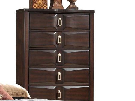 Acme Lancaster 5-Drawer Chest in Espresso 24576 Online Hot Sale