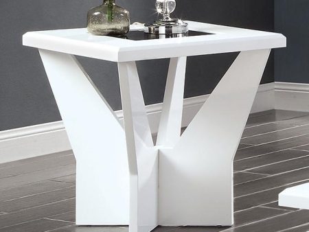 DUBENDORF End Table, White Fashion