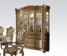 Acme Vendome Buffet and Hutch in Gold Patina 63005 Discount