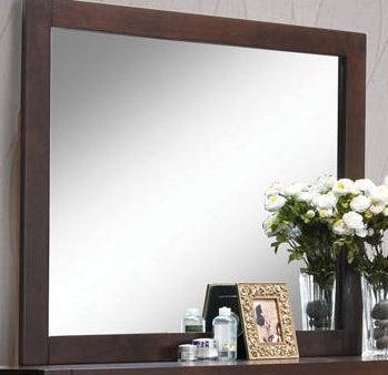 Acme Oberreit Mirror in Walnut 25794 For Discount