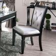 Alena Black Silver Side Chair (2 CTN) Discount