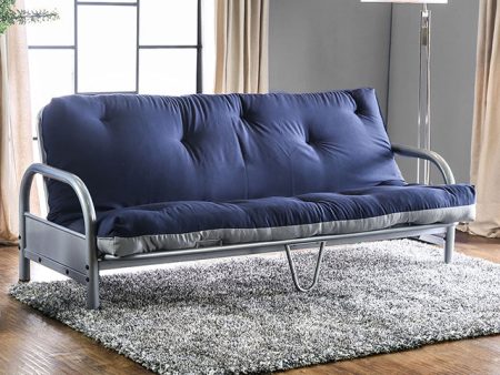 Aksel Black Red Futon Mattress, Navy & Gray Online now