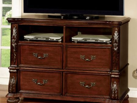 ARTHUR Brown Cherry Media Chest For Discount