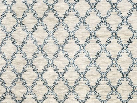 Acanthus Light Gray Blue 5  X 8  Area Rug Discount