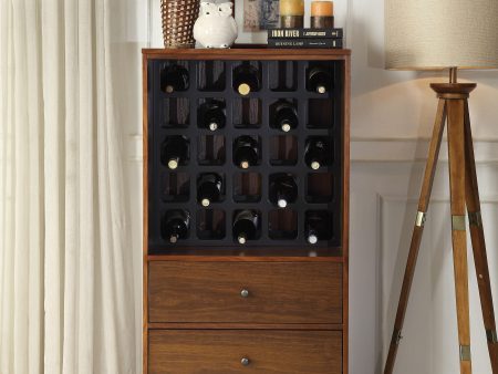 Wiesta Walnut Wine Cabinet Discount