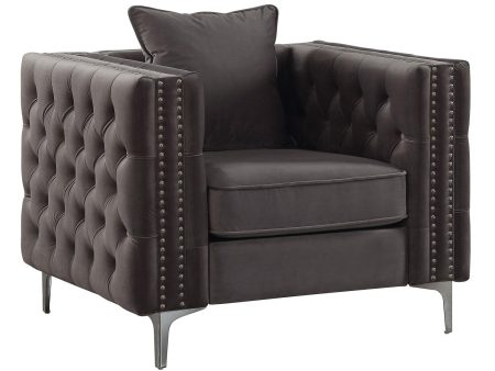 Acme Furniture Gillian II Chair in Dark Gray 53389 Online Hot Sale