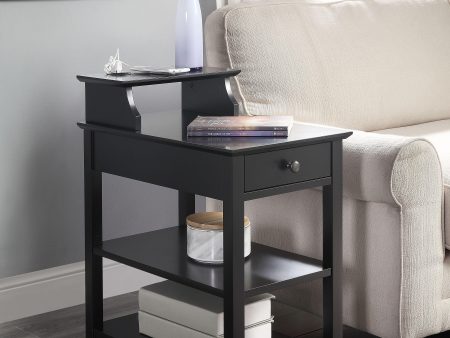 Slayer Black Side Table (USB Charging Dock) on Sale