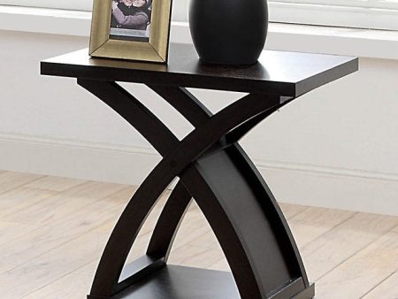 Arkley Espresso End Table Hot on Sale