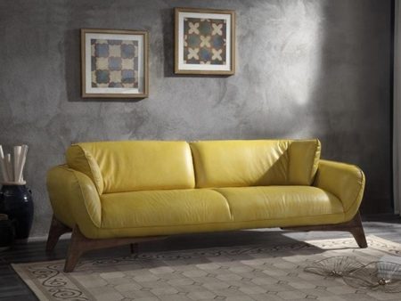 Acme Pesach Sofa in Mustard 55075 Online now