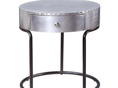 Acme Furniture Brancaster End Table in Aluminum 84882 Supply