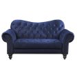 Acme Furniture Iberis Loveseat in Navy Velvet 53407 For Sale