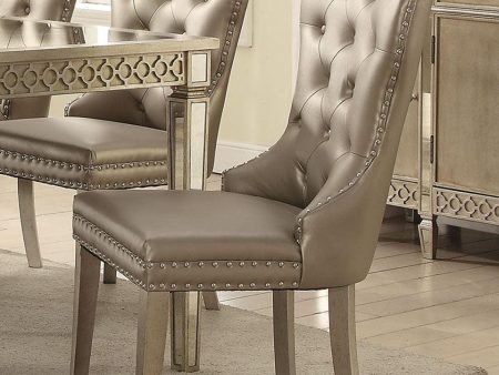 Acme Furniture Kacela Side Chair in Champagne (Set of 2) 72157 Online Hot Sale