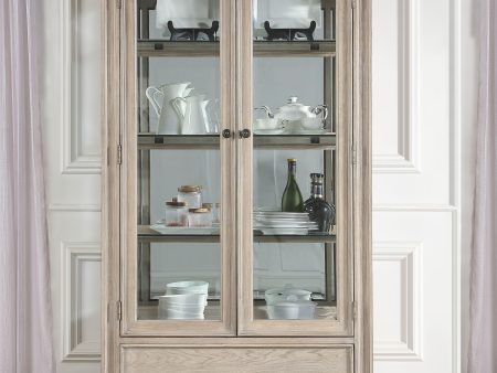 Wynsor Antique Champagne Curio Cabinet Hot on Sale