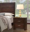 Acme Oberreit 2 Drawer Nightstand in Walnut 25793 on Sale