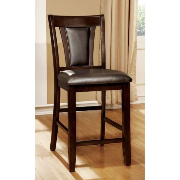 BRENT II Dark Cherry Espresso Counter Ht. Chair (2 CTN) For Cheap