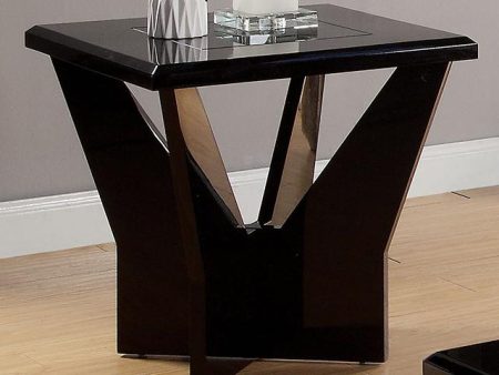 DUBENDORF End Table, Black Online Sale