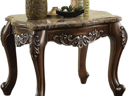 Acme Furniture Latisha End Table in Marble Antique Oak 82147 Online now