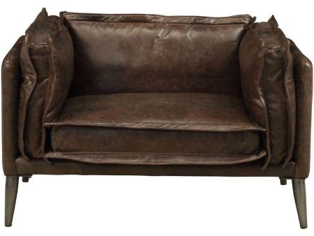 Acme Furniture Porchester Chair in Distress Chocolate 52482 Online Hot Sale