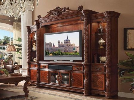 Acme Vendome Entertainment Center in Cherry 91315 Online Hot Sale