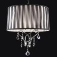 Arya Black Chrome Ceiling Lamp, Hanging Crystal Online now