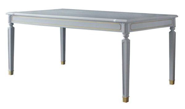 Acme Furniture House Marchese Dining Table in Pearl Gray 68860 For Cheap