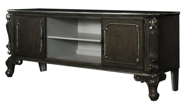 Acme Furniture House Delphine TV Stand in Charcoal 91988 Online