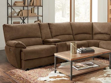 CERELIA Power Sectional, Brown Discount