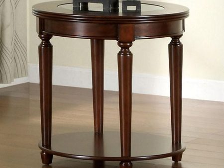 Granvia Dark Cherry End Table Online now