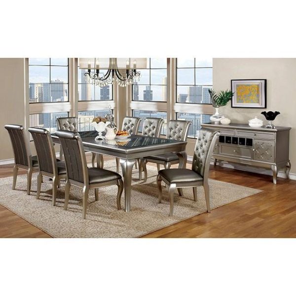 AMINA Champagne 84  Dining Table For Discount