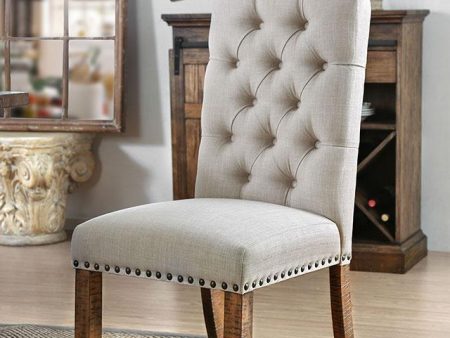 Gianna Rustic Pine Ivory Side Chair (2 CTN) Online