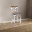 Zaire Antique White & Antique Oak Bar Chair (1Pc) Online