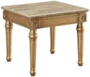 Acme Furniture Daesha End Table in Marble Antique Gold 81717 For Cheap