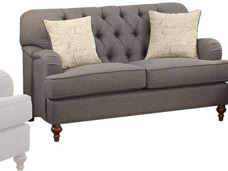 Acme Furniture Alianza Loveseat in Dark Gray 53691 Online Sale