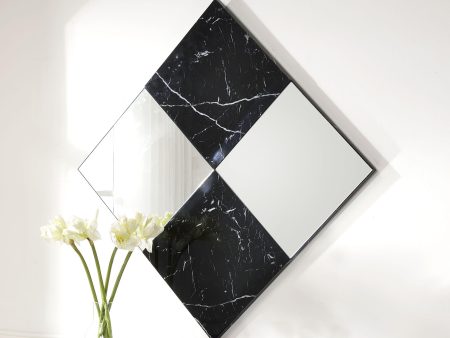 Angwin Mirrored & Faux Marble Accent Mirror (Wall) Online