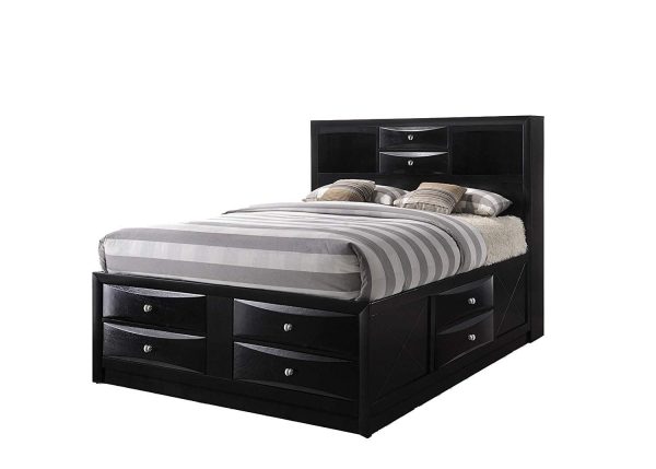 Acme Ireland Full Storage Bed in Black 21620F Hot on Sale