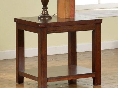 ESTELL Dark Cherry End Table, Cherry For Cheap