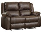 Acme Furniture Zuriel Motion Loveseat in Brown 52281 Cheap