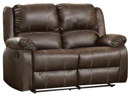 Acme Furniture Zuriel Motion Loveseat in Brown 52281 Cheap