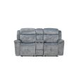 Acme Furniture Mariana Motion Loveseat in Silver Gray 55031 Fashion